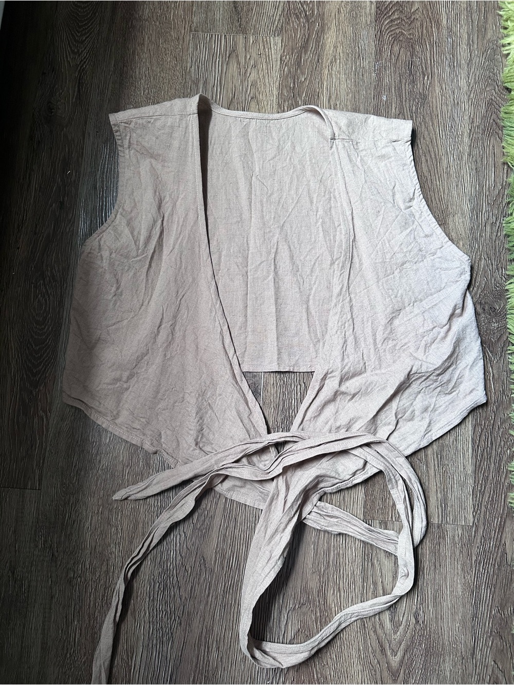 ~La Lou Linen|Cotton Wrap Top~